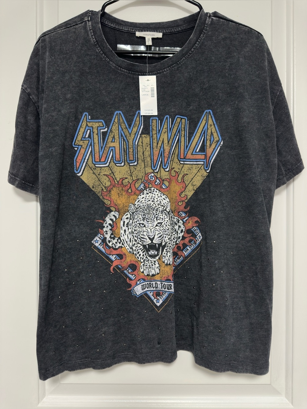Maurice’s Stay Wild Graphic Tee - Black NWT